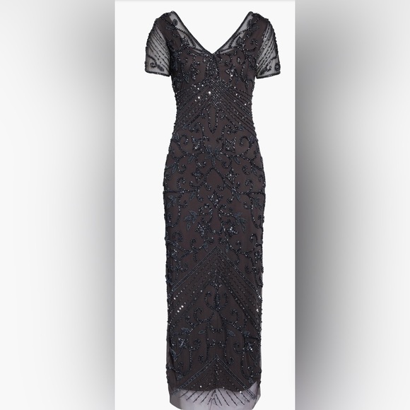 Pisarro Nights Silver Illusion Dress - Picture 4 of 6